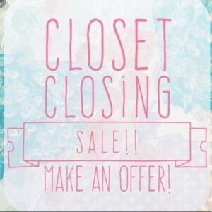 Closet closing - reasonable offers accepted.